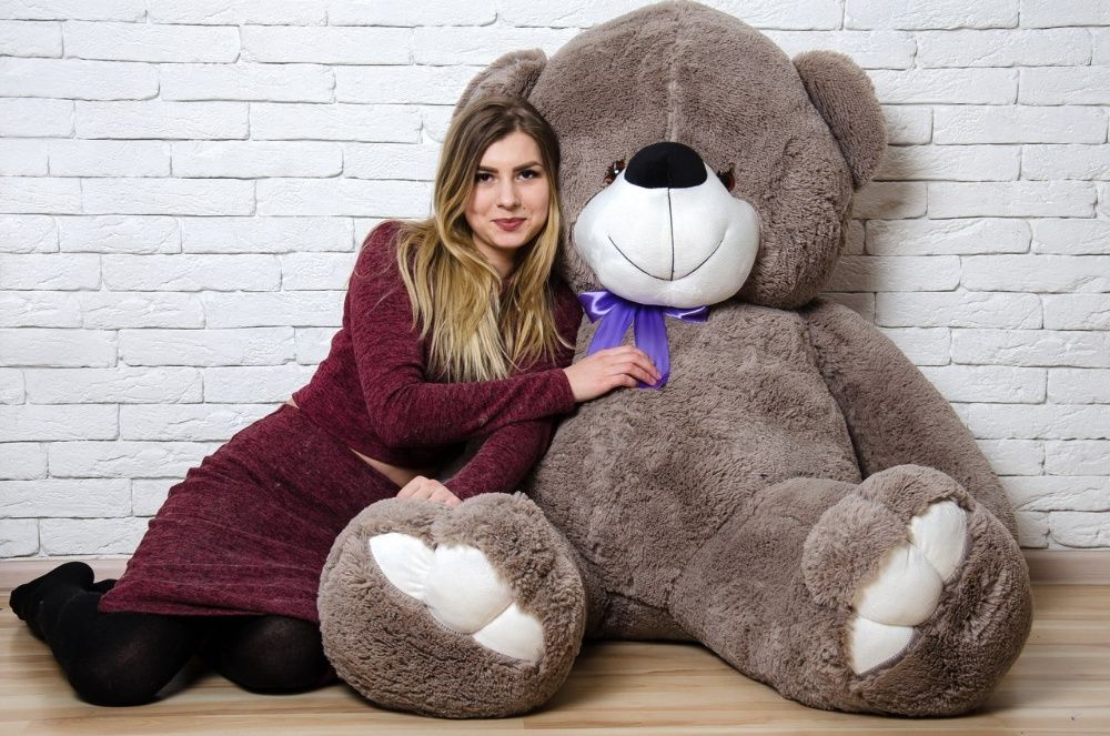 Великий плюшевий ведмедик. Ведмедик Ветлі 200см.