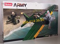 Конструктор Sluban M38-B1108 Японский самолёт Mitsubishi Zero A6M