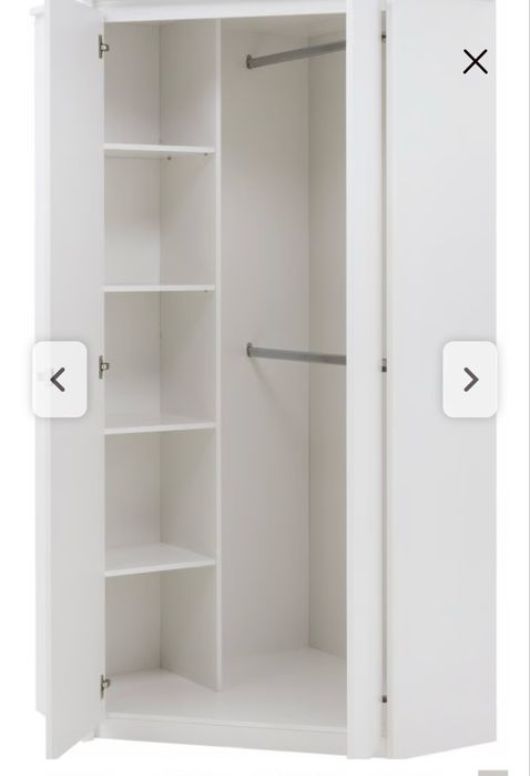 Szafa narozna biała połysk