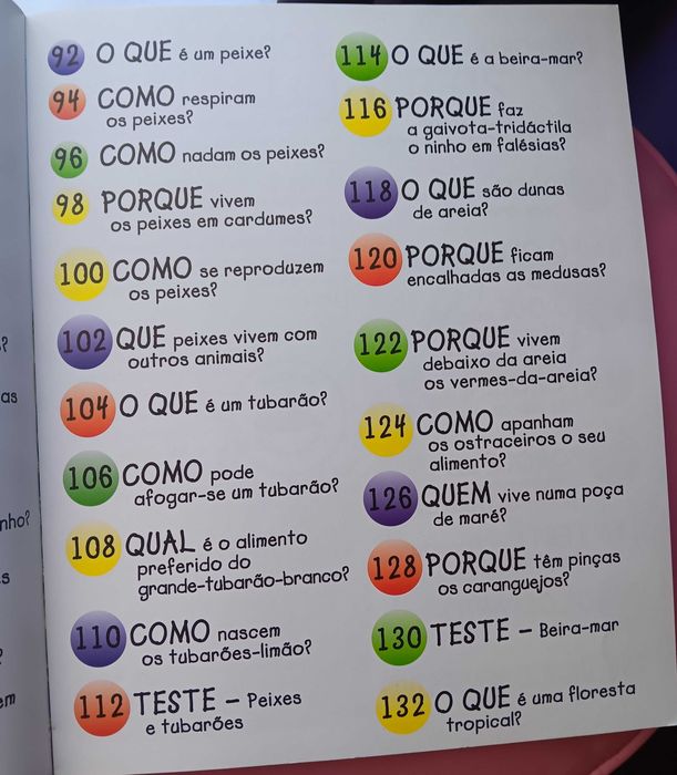 Livro O Quê? Onde? Porquê? Perguntas respostas sobre a natureza