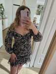 Sukienka mini wzory zara boho