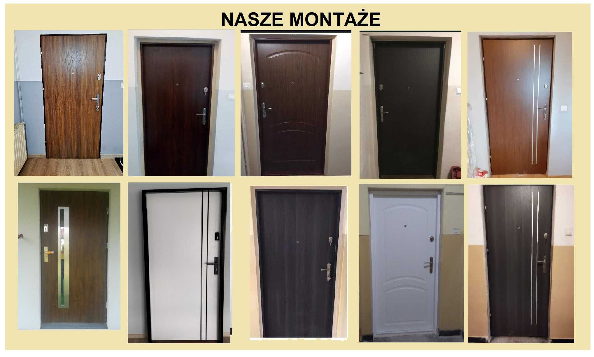 Drzwi ZEWNĘTRZNE WEJŚCIOWE- z montażem wewnątrzklatkowe do mieszkania.