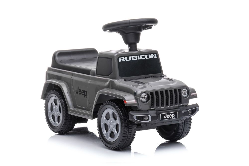 Jeździk odpychacz pchacz z dźwiękiem Jeep auto dla dziecka szary