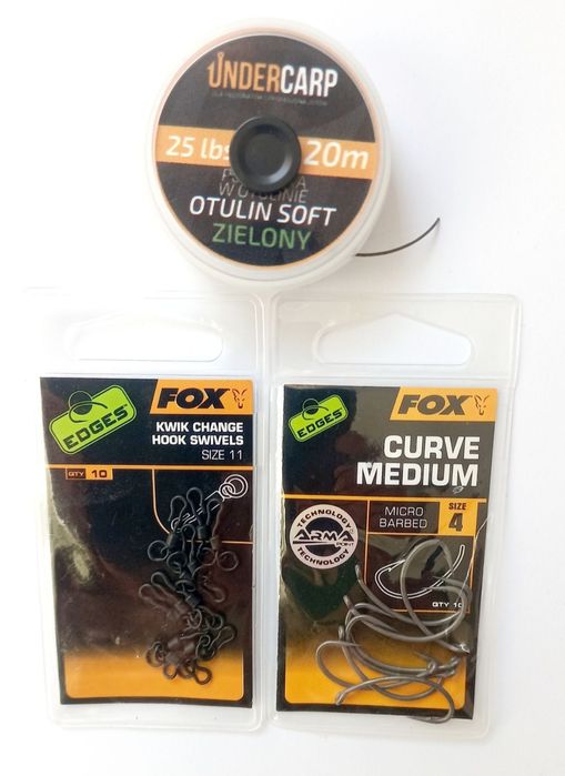 Przypon karpiowy ronnie rig fox z metalową wkrętką