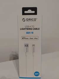 Kabel iPhone iPad Lightning - USB Orico (MFI, 18W) Nowy Gwarancja