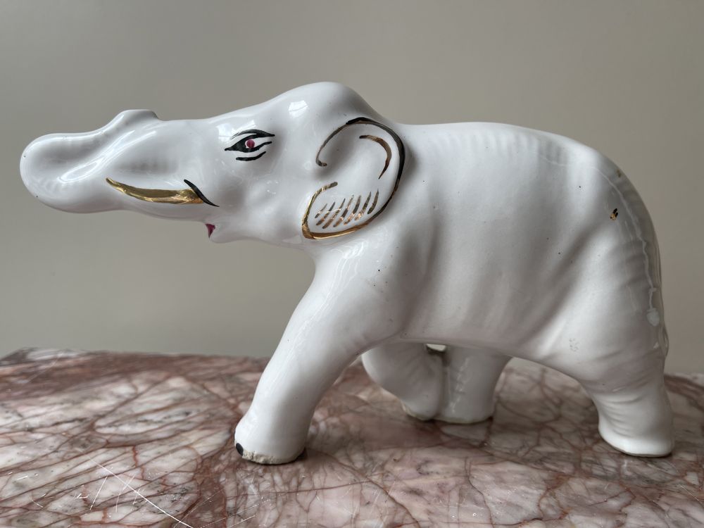 Słoń slonie słoniki kolekcja porcelana ceramika