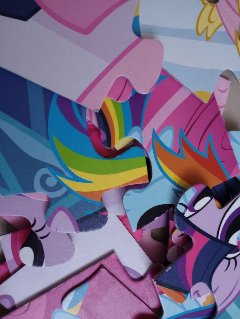 Puzzle Świnka Peppa, Masza i My little Pony