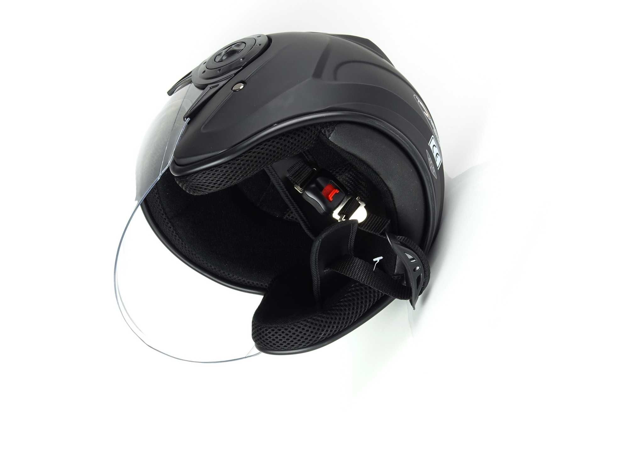 Kask motocyklowy OTWARTY MAT kask na SKUTER CHOPPER S-XXL