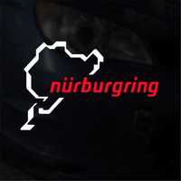 Naklejka na ścianę tor Nurburgring ścienna różne kolory f1 race gt rs