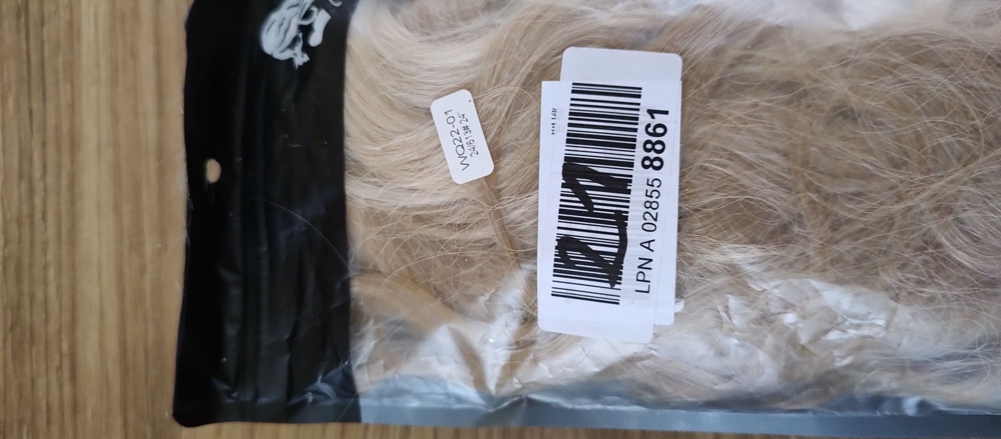 Sztuczne doczepiane włosy peruka długa 60cm blond outlet