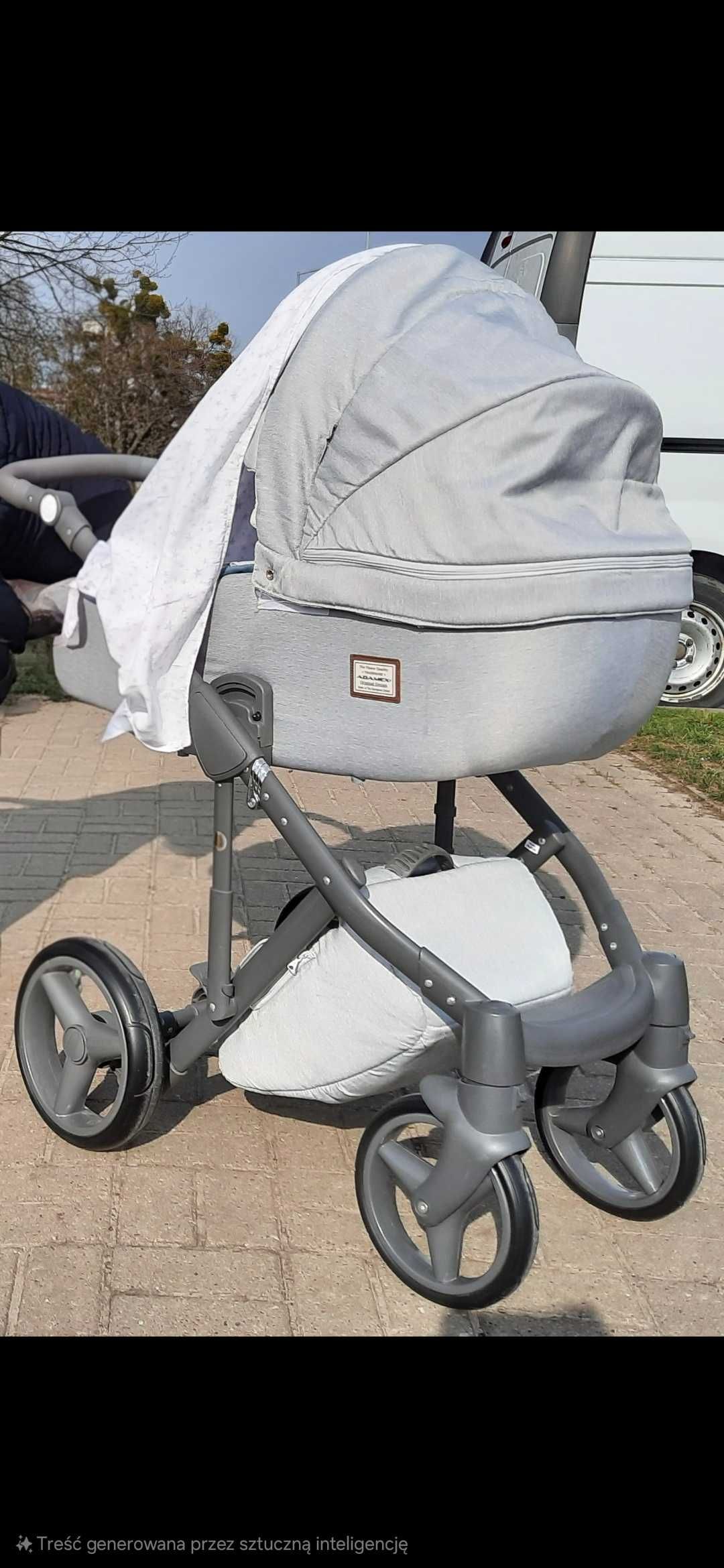 Wózek dziecięcy Adamex szary używany