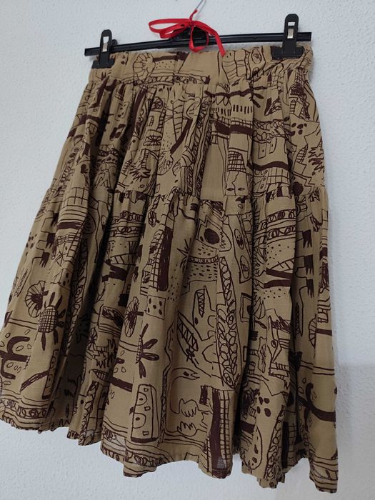 Saia midi, estampado original