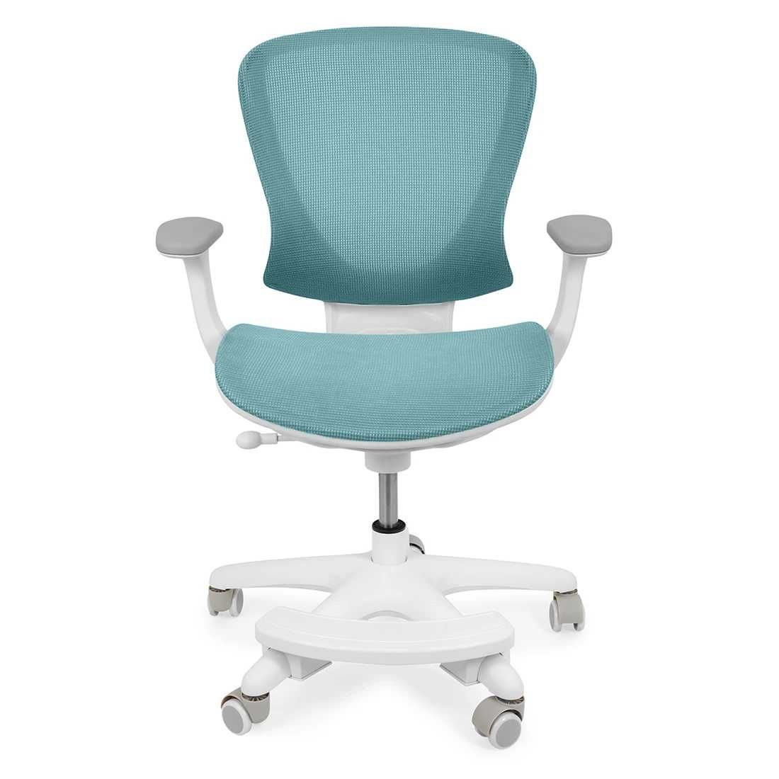 Regulowane krzesło do biurka ergonomiczne morski kolor