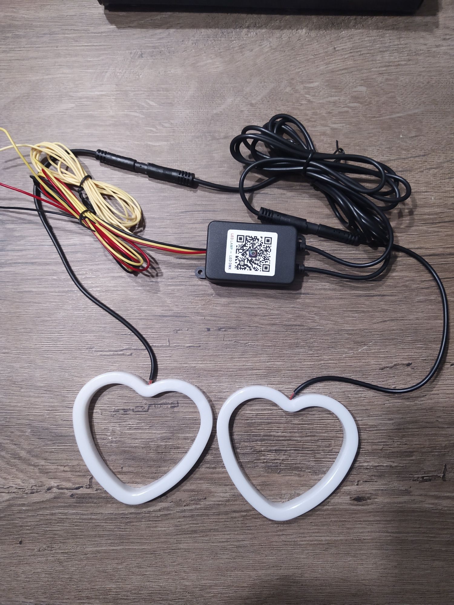 Oczy anioła pierścienie LED do auta bluetooth