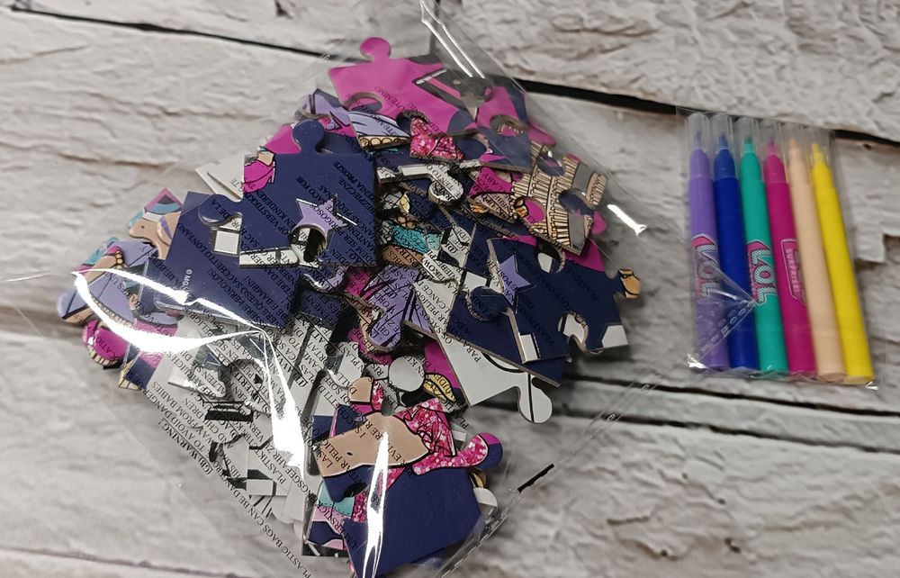 2w1 puzzle + kolorowanka L.O.L. Surprise!