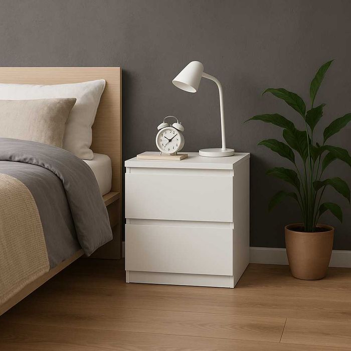 Тумба приліжкова на 2 шухляди компактна 402х402х544мм