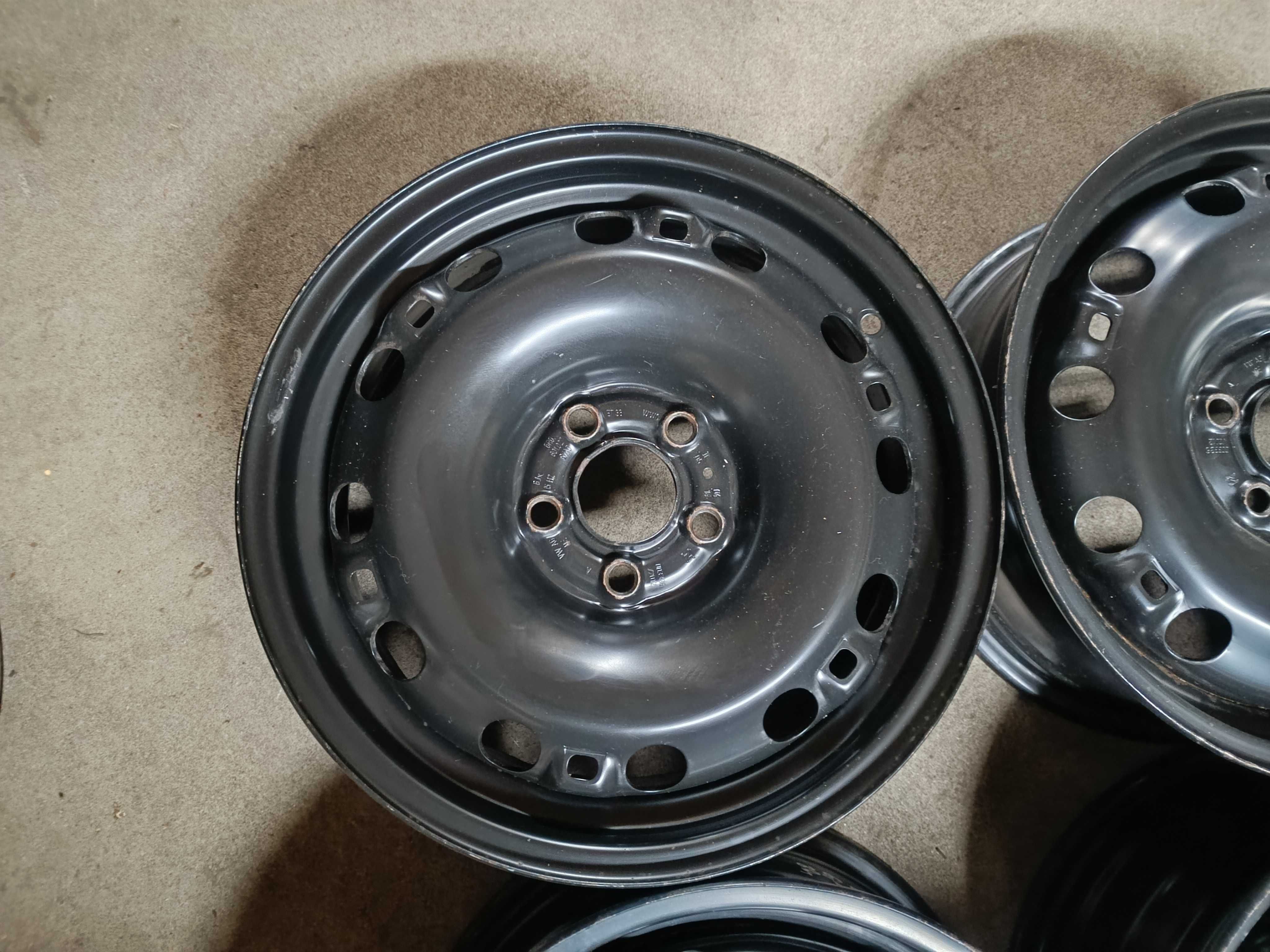 Oryginalne Felgi stalowe VW SKODA SEAT 6Jx15", ET38. 5x100 NR FS72