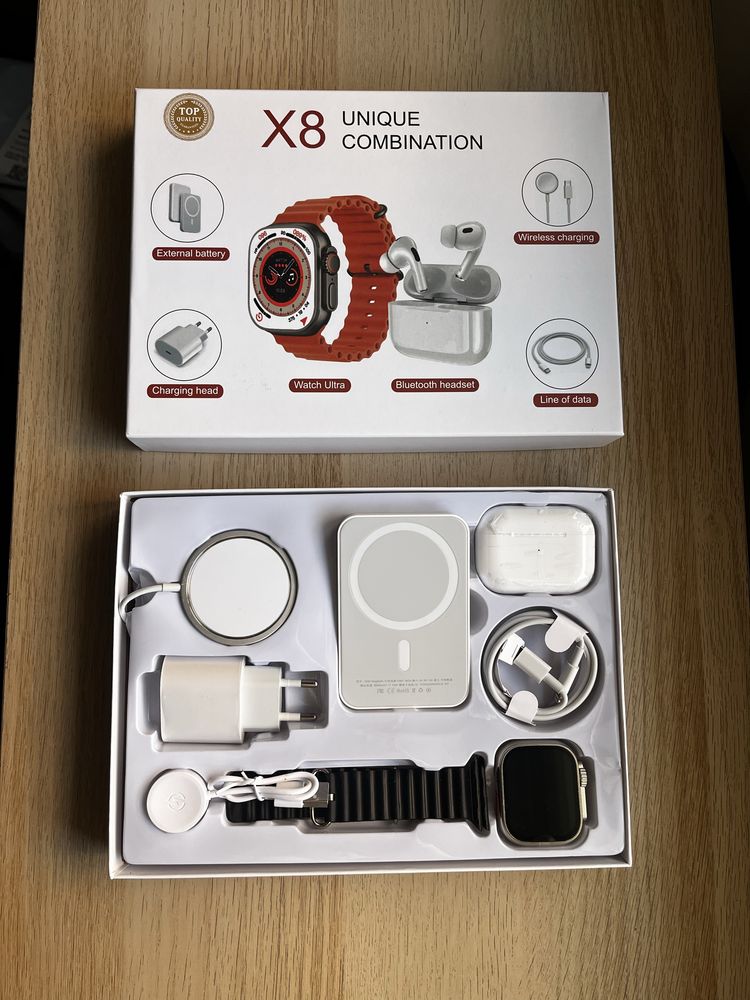 Kit 6 em 1 para iPhone / PowerBank Magsafe / Inpods Pro / Smartwatch