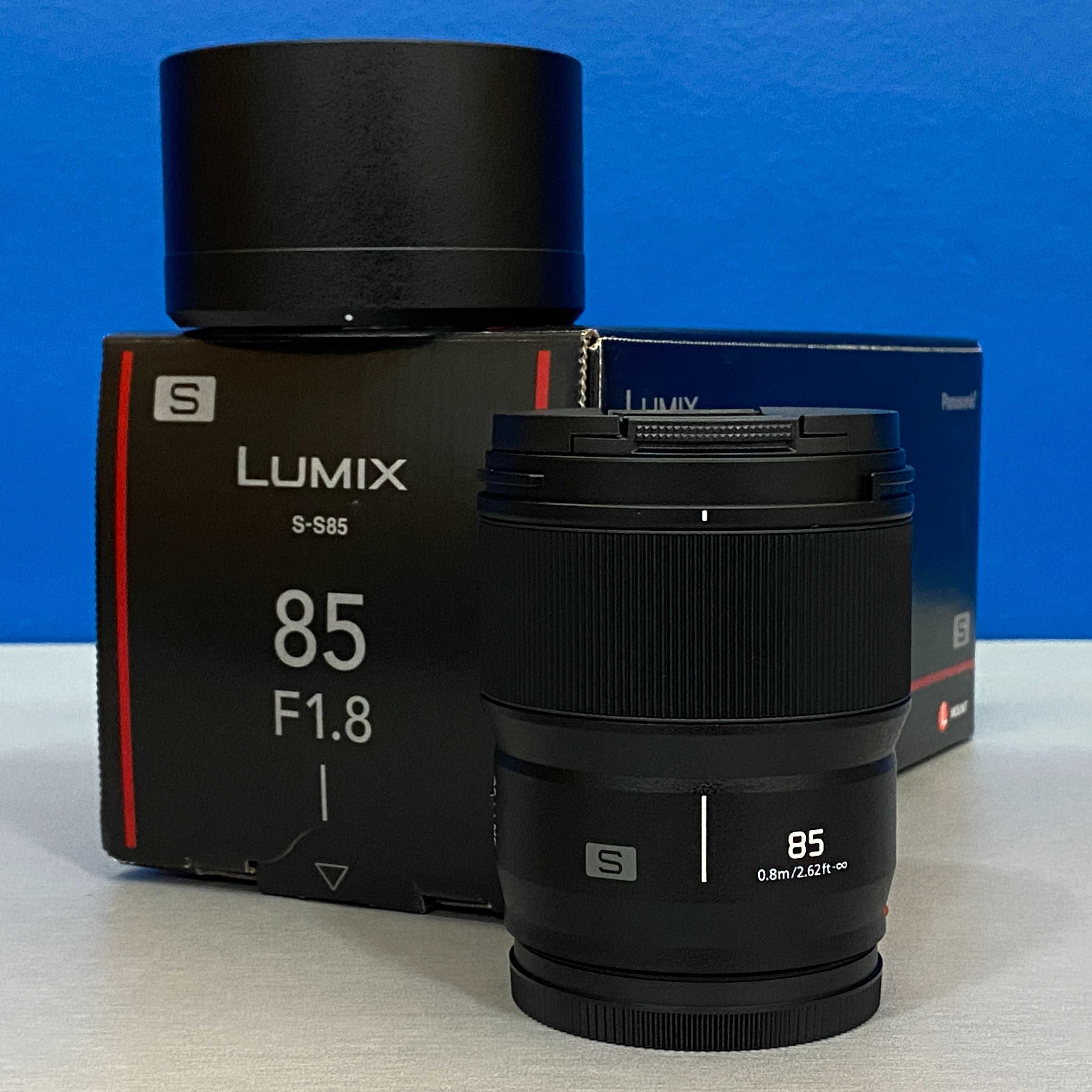 Panasonic Lumix S 85mm f/1.8 (NOVA - 3 ANOS DE GARANTIA)