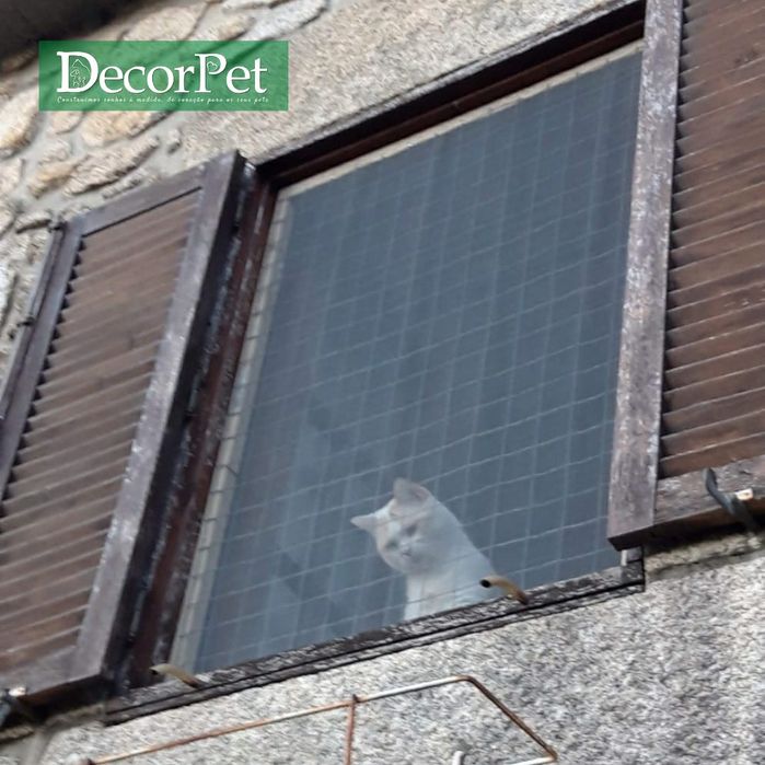 Redes de proteção para gatos/Redes anti-queda/Proteção para janelas