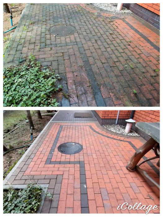 Czyszczenie kostki brukowej, płotów, ogrodzeń, altan, tarasów itp