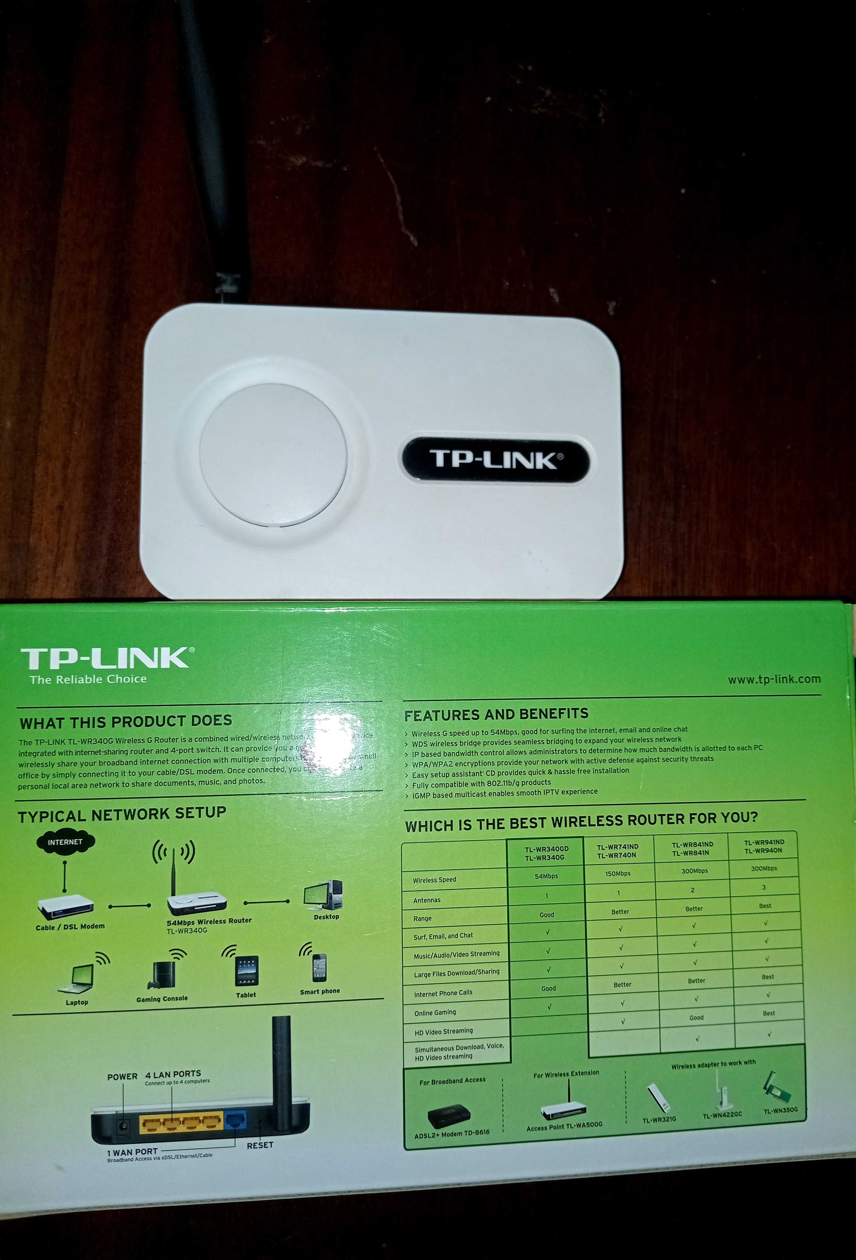 модем TP-Link TL-WR340G / wi-fi роутер