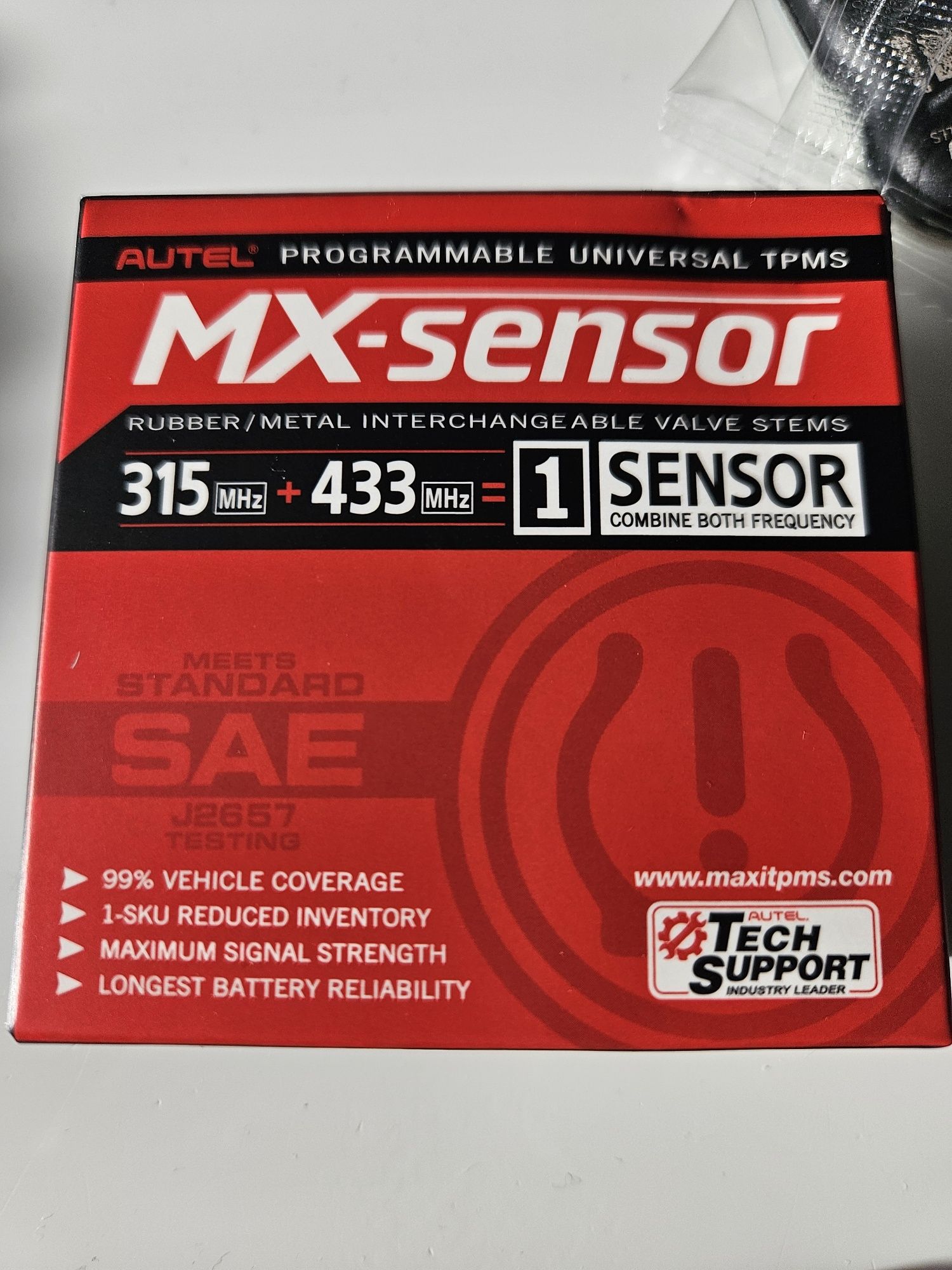 Zestaw 4 czujników TPMS Autel Mx Sensor 433 315