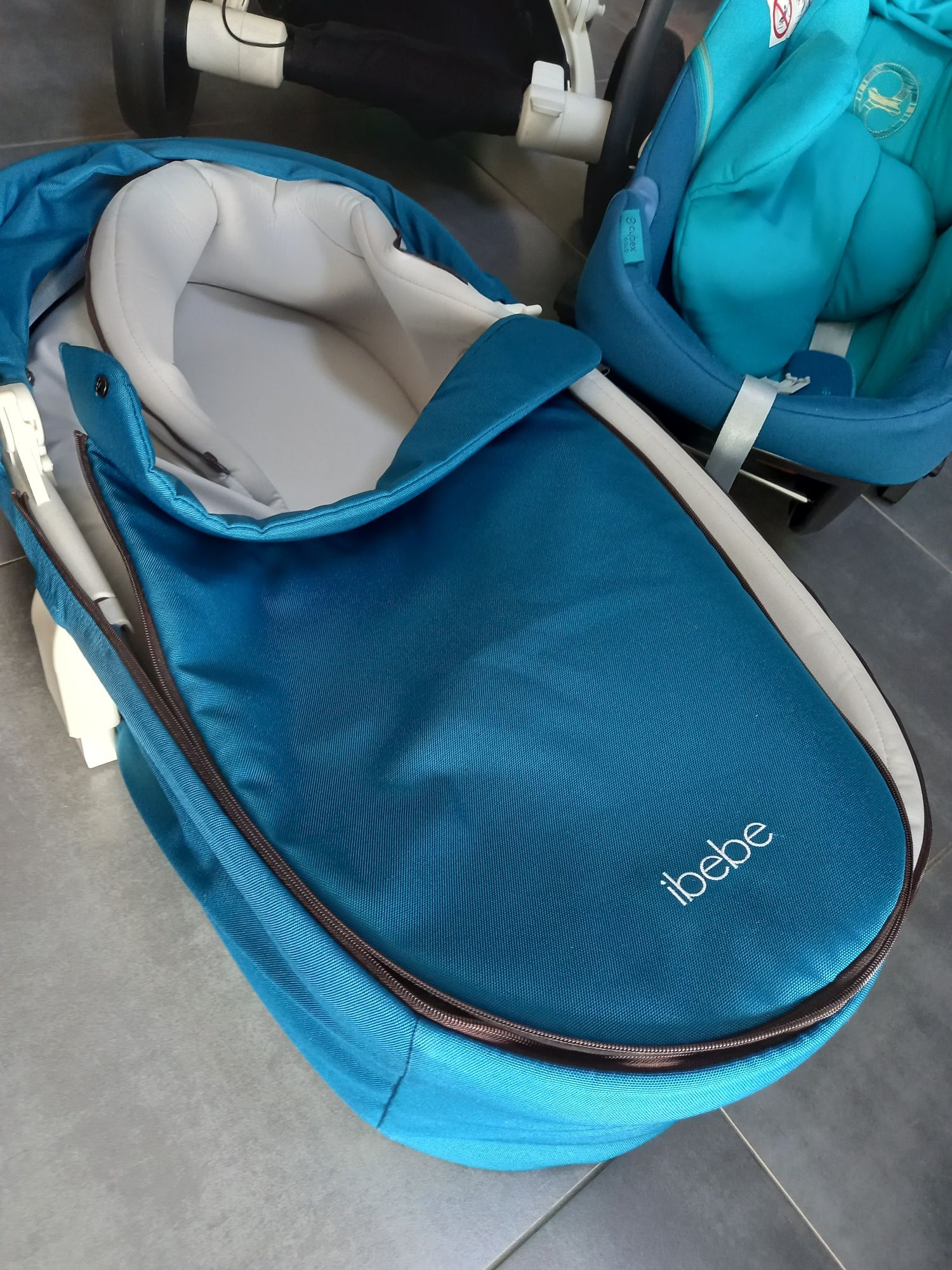 Wózek IBEBE ISTOP + nosidełko Cybex