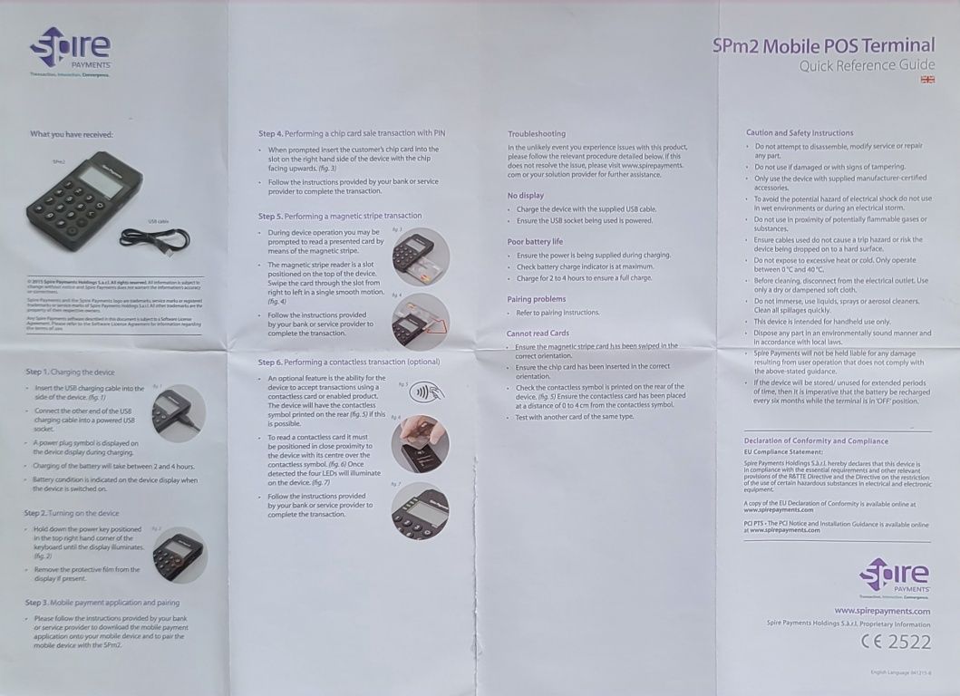 Терміново продам мобільний термінал spire payments spm2.