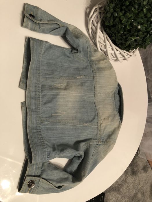 Bluza jeans krótka 9/10 lat