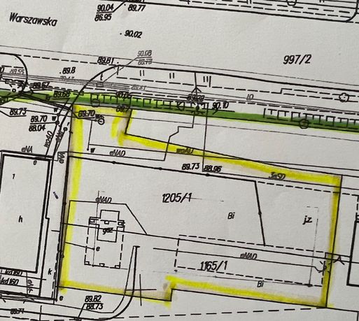 Działka w ścisłym centrum Sochaczewa, handlowo-usługowa, obok Orlen