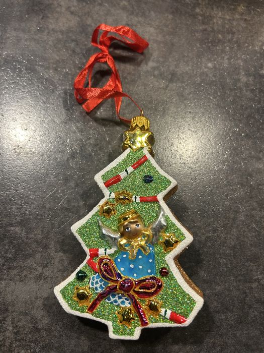 Bombka choinka szklana