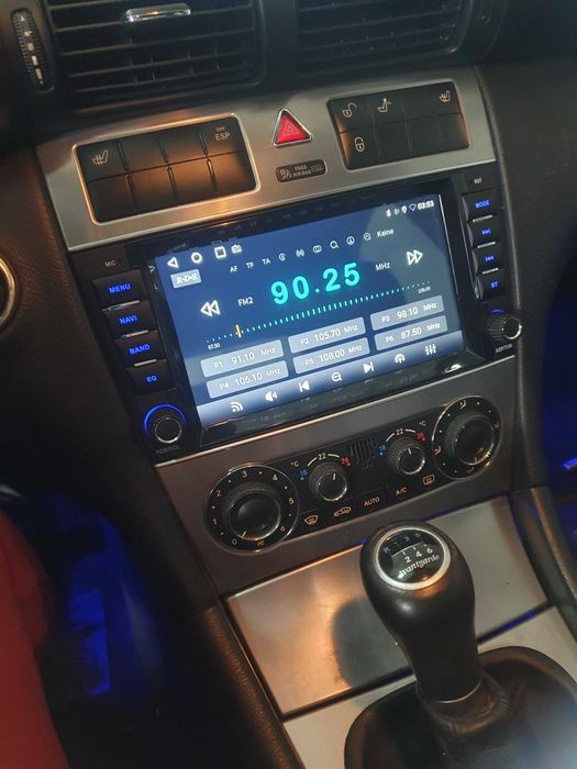 Radio 2 din Mercedes c klasa w203 navi