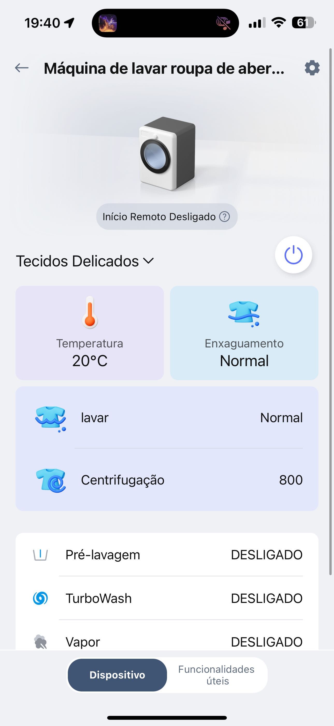 Máquina lavar roupa LG nova