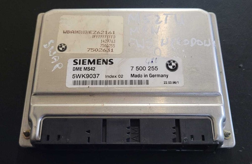 Komputer sterownik silnika DME MS42 M52TU B25 wykodowany