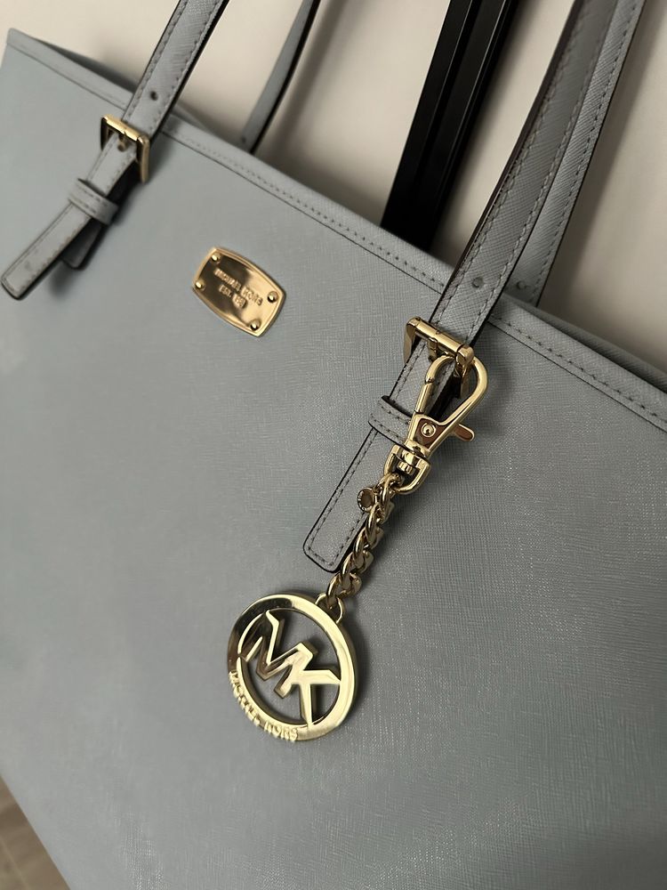 Michael KORS Carryall Tote SHOOPER BAG / saffiano pale blue z Usa