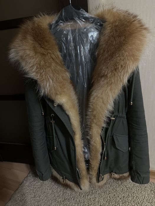 Парка итальянская с мехом Лисы размер 38 (С-М)