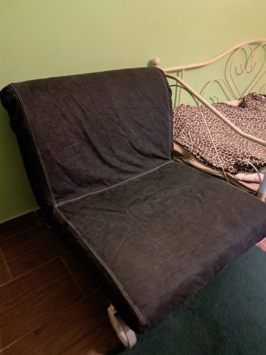 IKEA LYCKSELE Fotel rozkładany , łóżko pojedyncze
