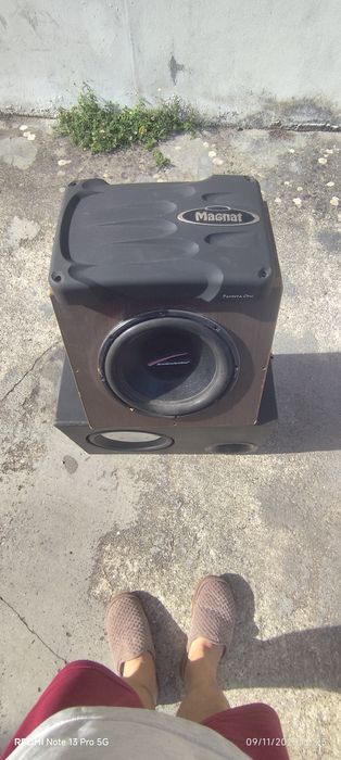 Coluna amplificador e subwoofer