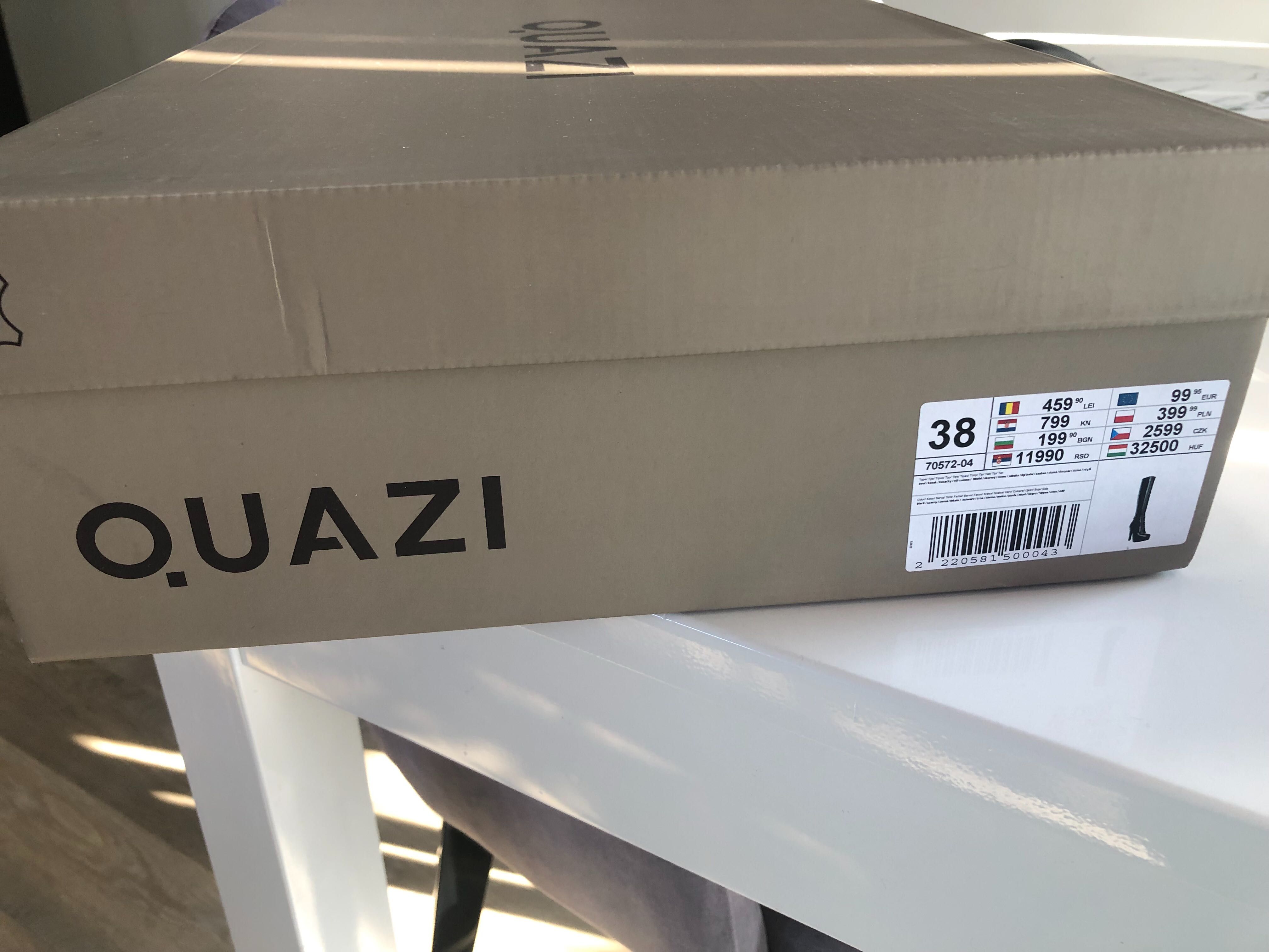 Kozaki skórzane QUAZI r. 38
