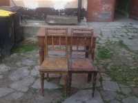 Stół z krzesłami,  meble do renowacji