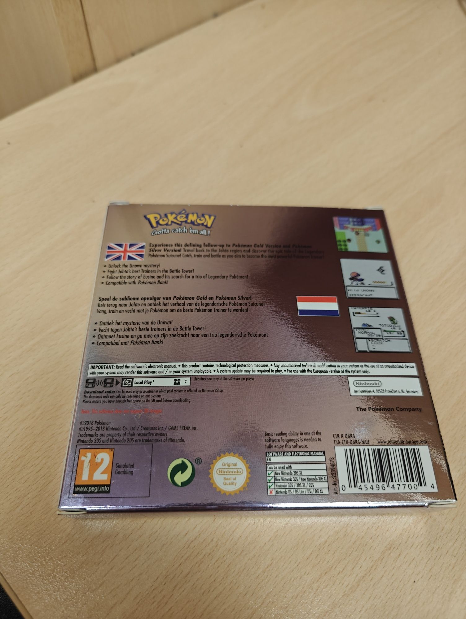 Pokemon Crystal Version Nintendo 3ds