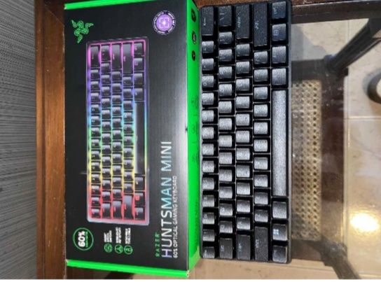 Teclado huntsman mini + mouse gaming Razer com fio