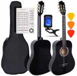 Gitara Klasyczyna Akustyczna 3/4 do Nauki Zestaw 3 Kolory Prezent