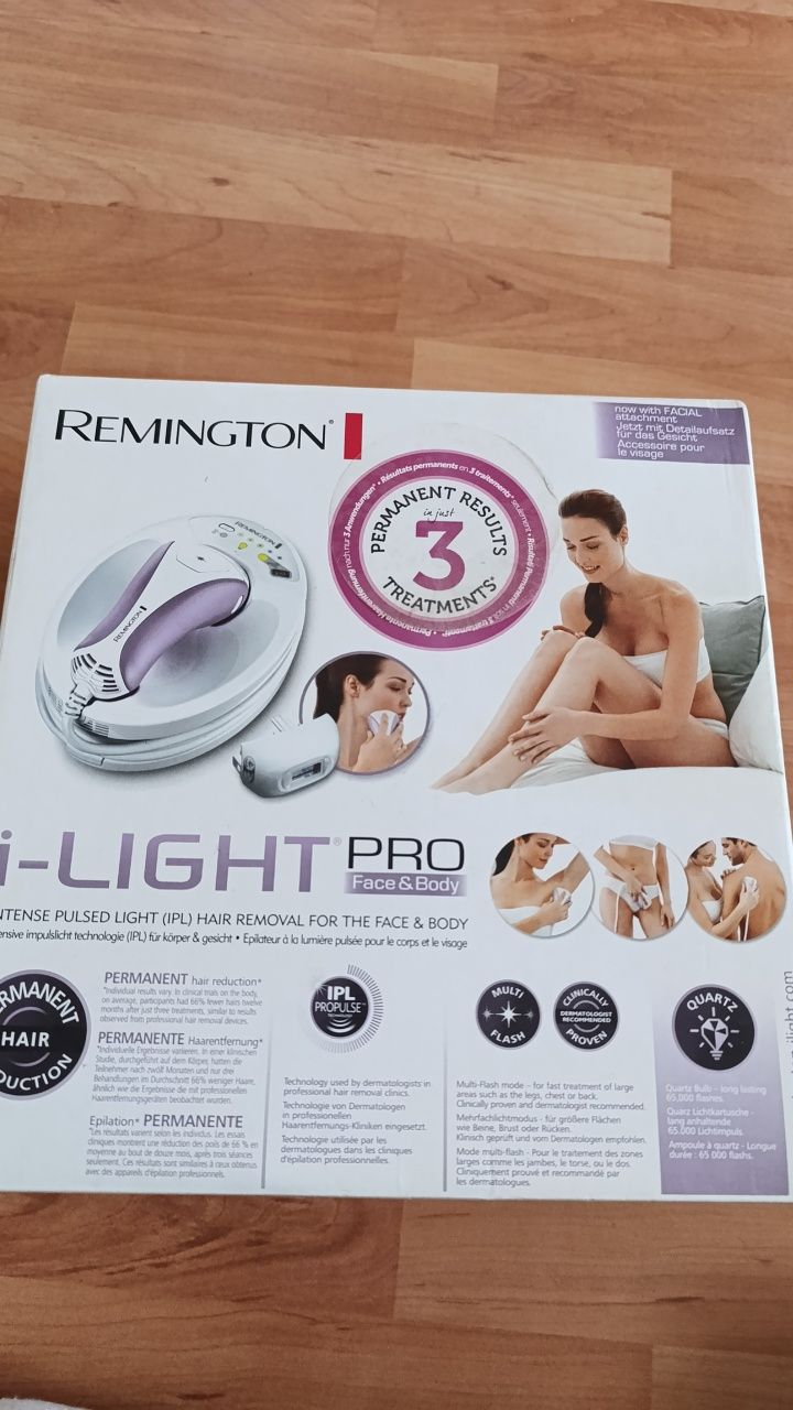 Depilator laserowy Remington IPL6000F i-Light Pro Face & Body