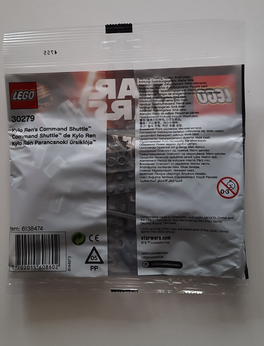NOWY polybag klocki LEGO STAR WARS 30279 Kylo Ren's Command Shuttle