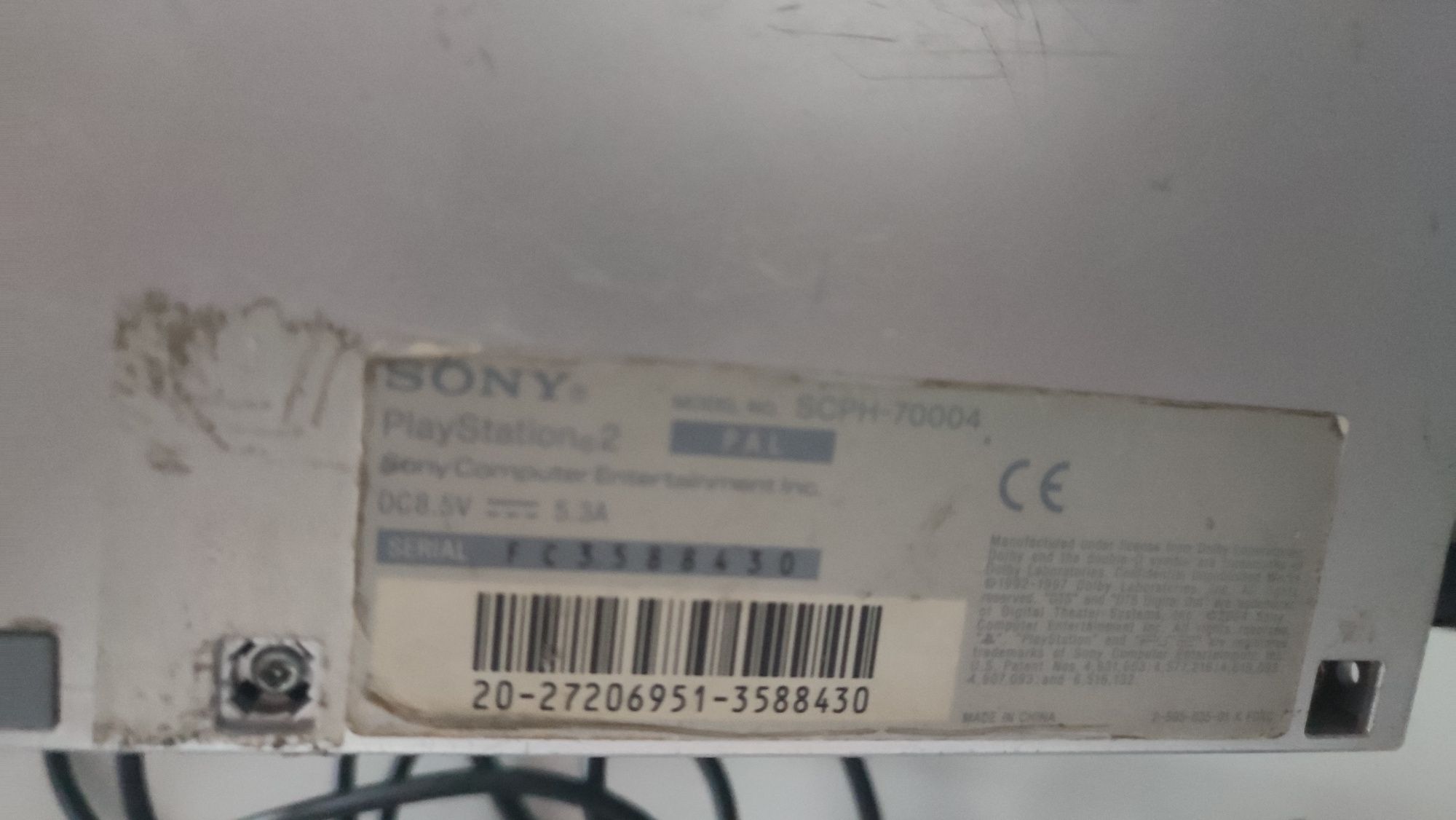 PlayStation 2 modbochip srebrna scph7004