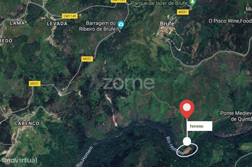 Terreno Rustico Gerês, de 10 000m2, a confrontar com Rio Homem