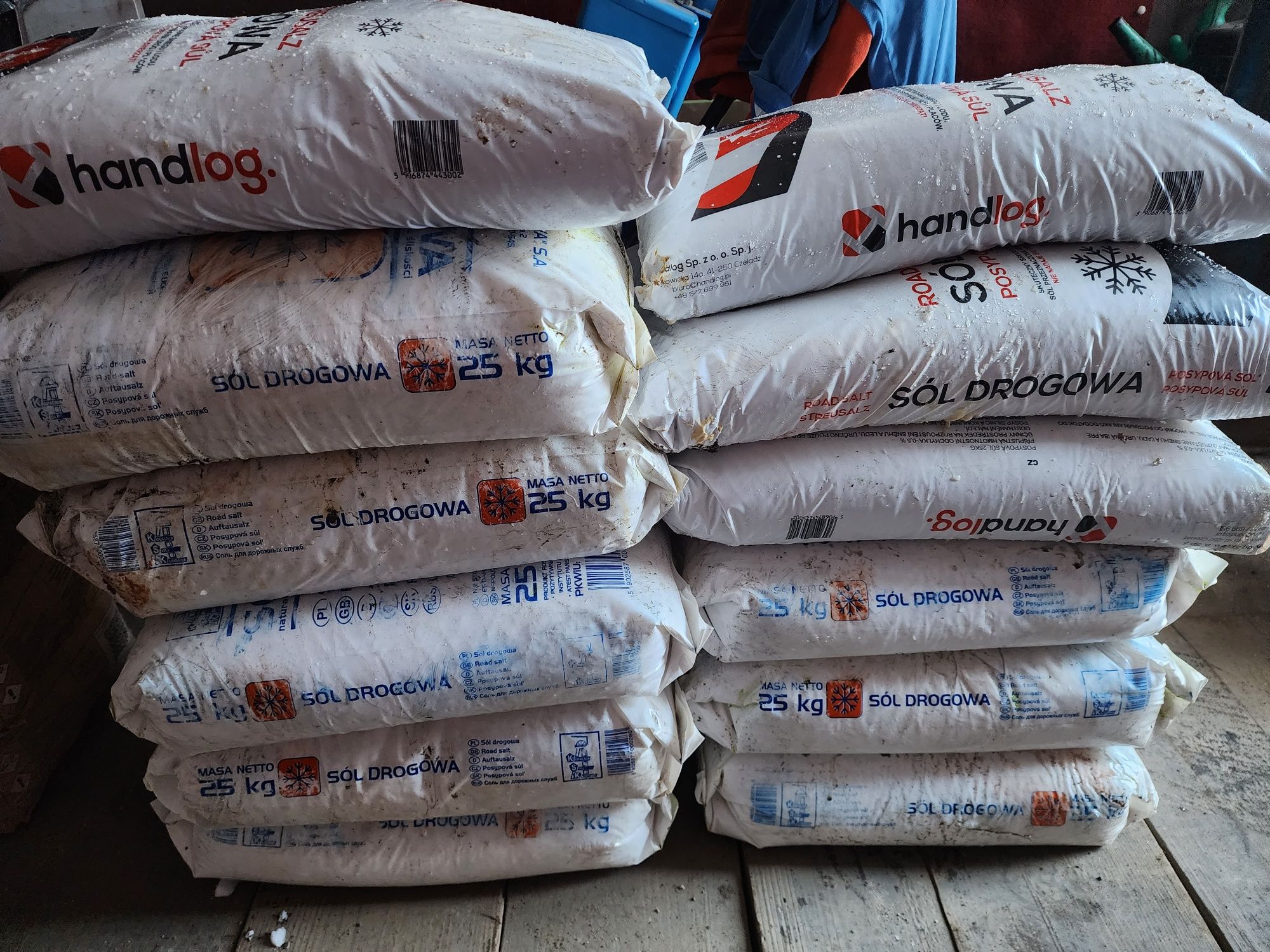 Sôl drogowa w workach po 25 kg