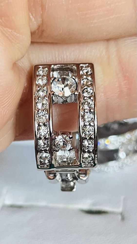Кліпси CRISLU (USA) зі стразами Swarovski